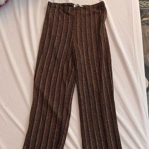 Reformation Stretchy Striped Flare Pants